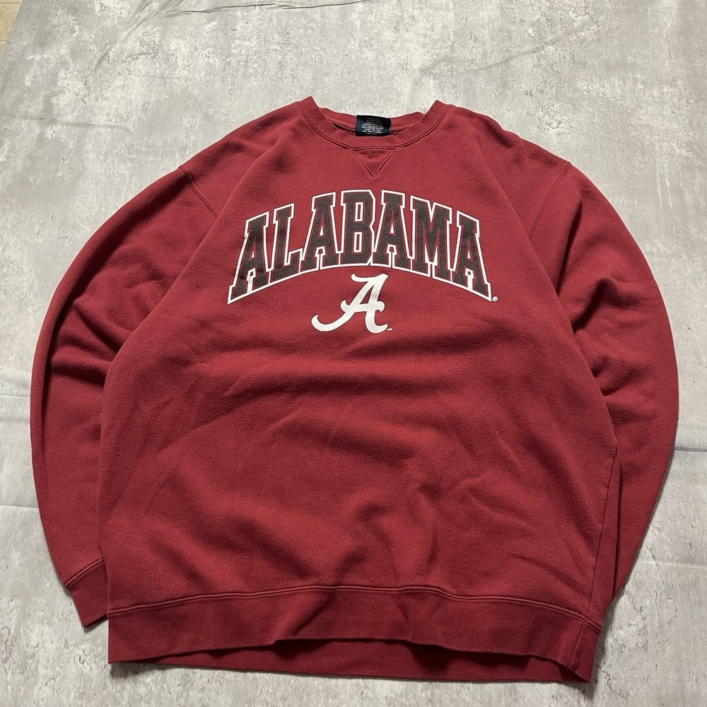 J. America Sportswear Alabama Crimson Tide Red White Sweatshirt XL NCCA College